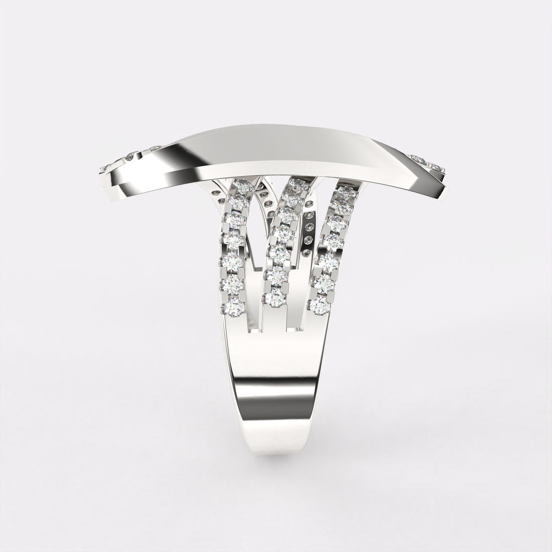 Winsome Precious Diamond Ring in 925 Silver