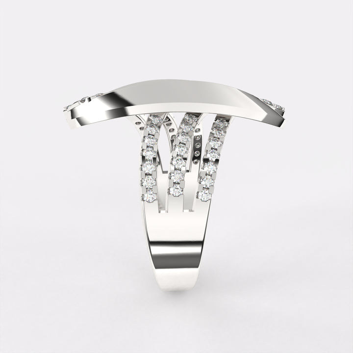 Winsome Precious Diamond Ring in 925 Silver