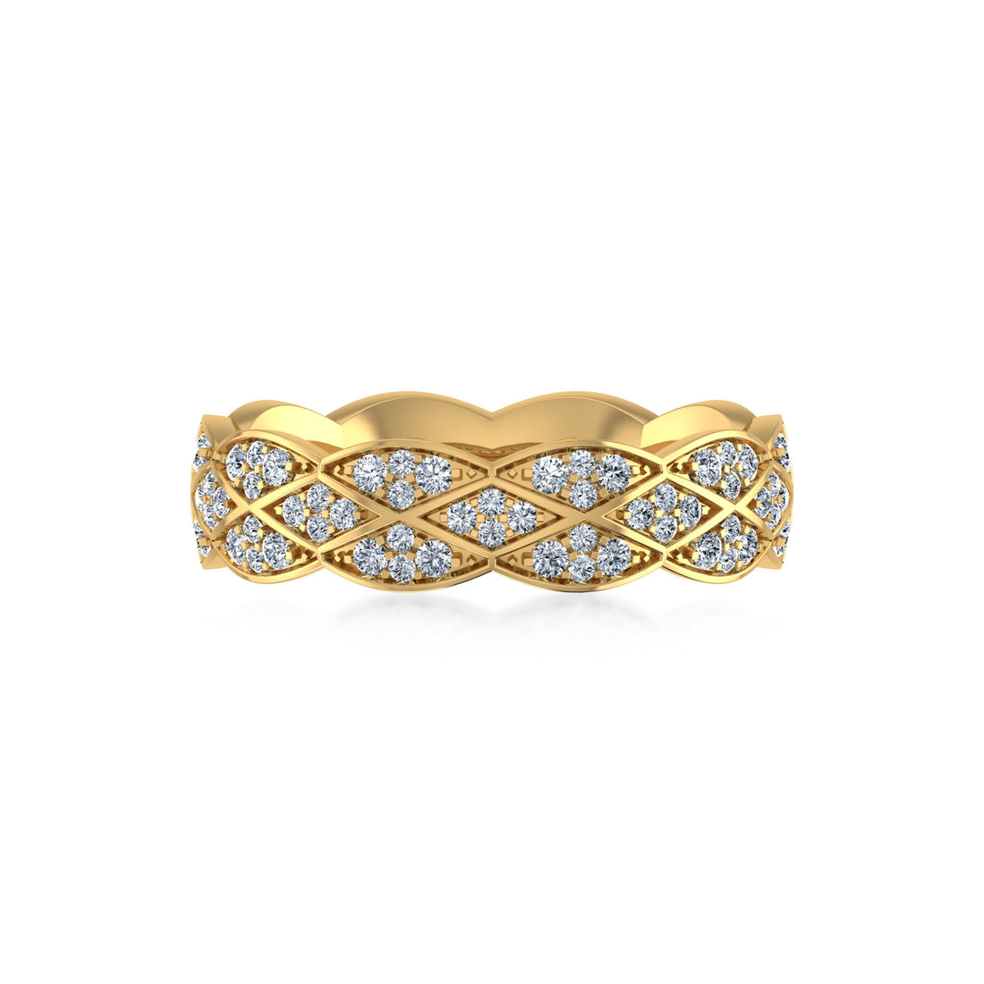 Woven Lab-Grown Diamond Eternity Band