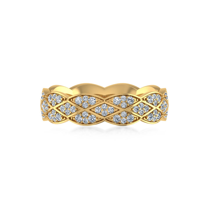 Woven Lab-Grown Diamond Eternity Band