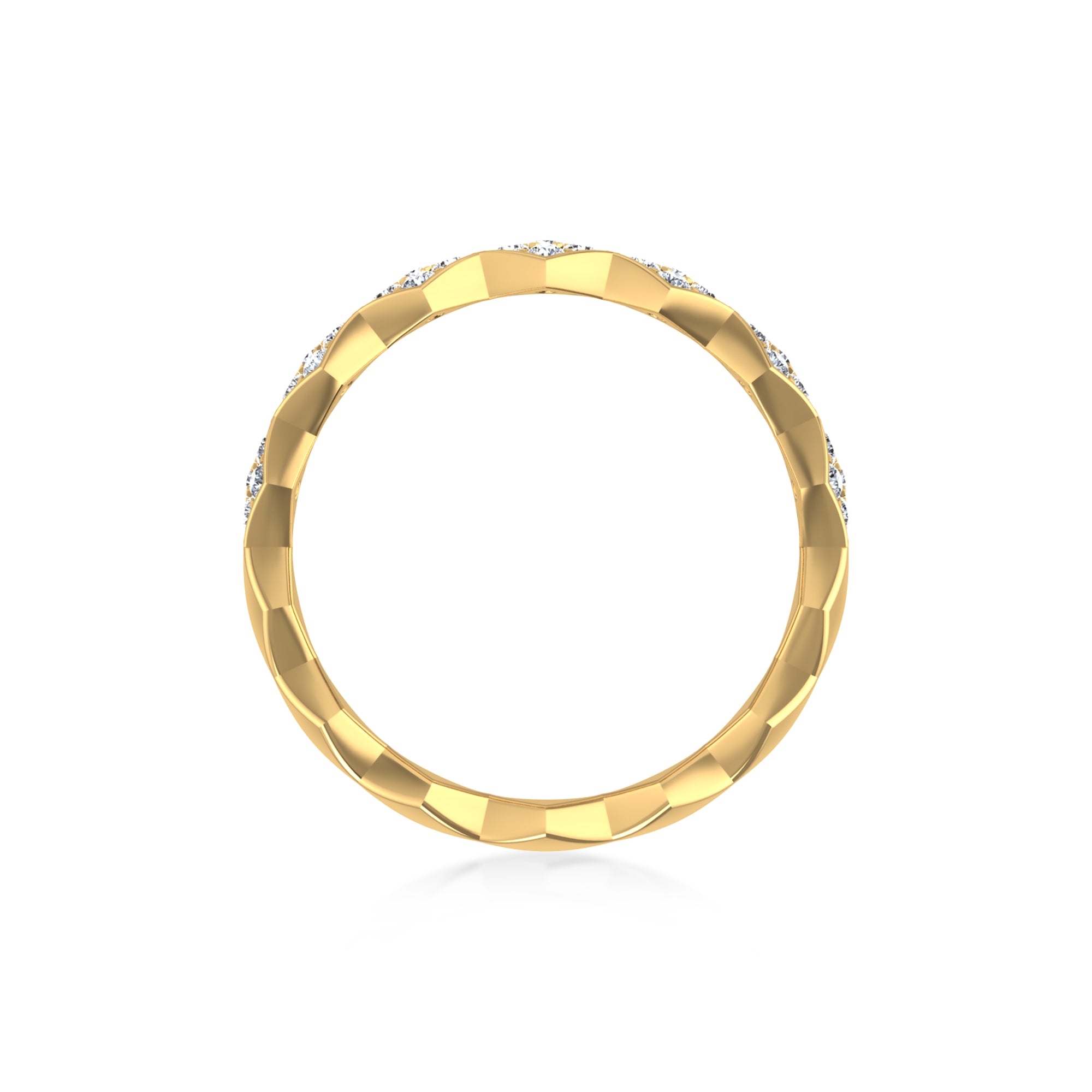 Woven Lab-Grown Diamond Eternity Band 3