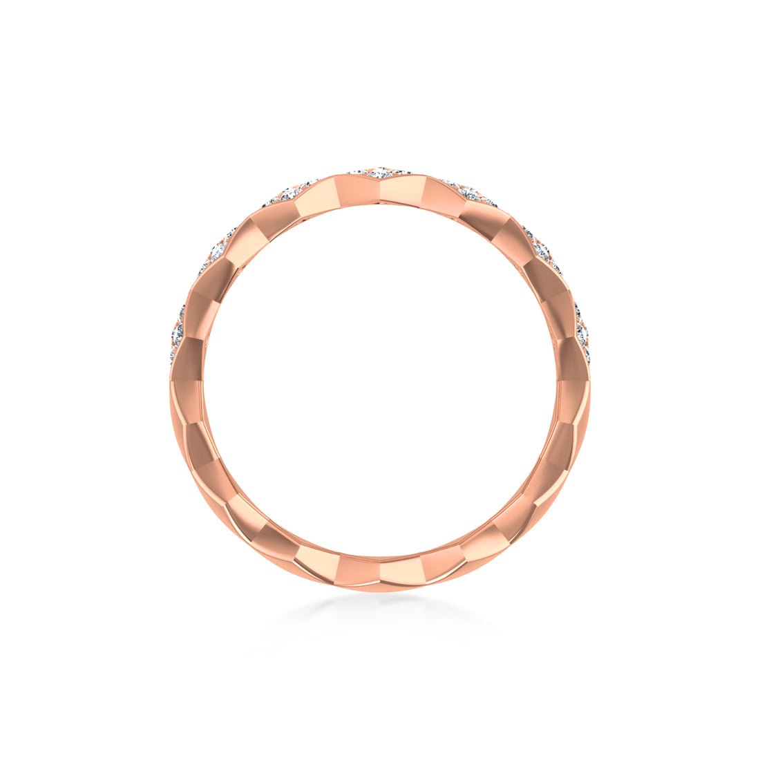 Woven Lab-Grown Diamond Eternity Band 6