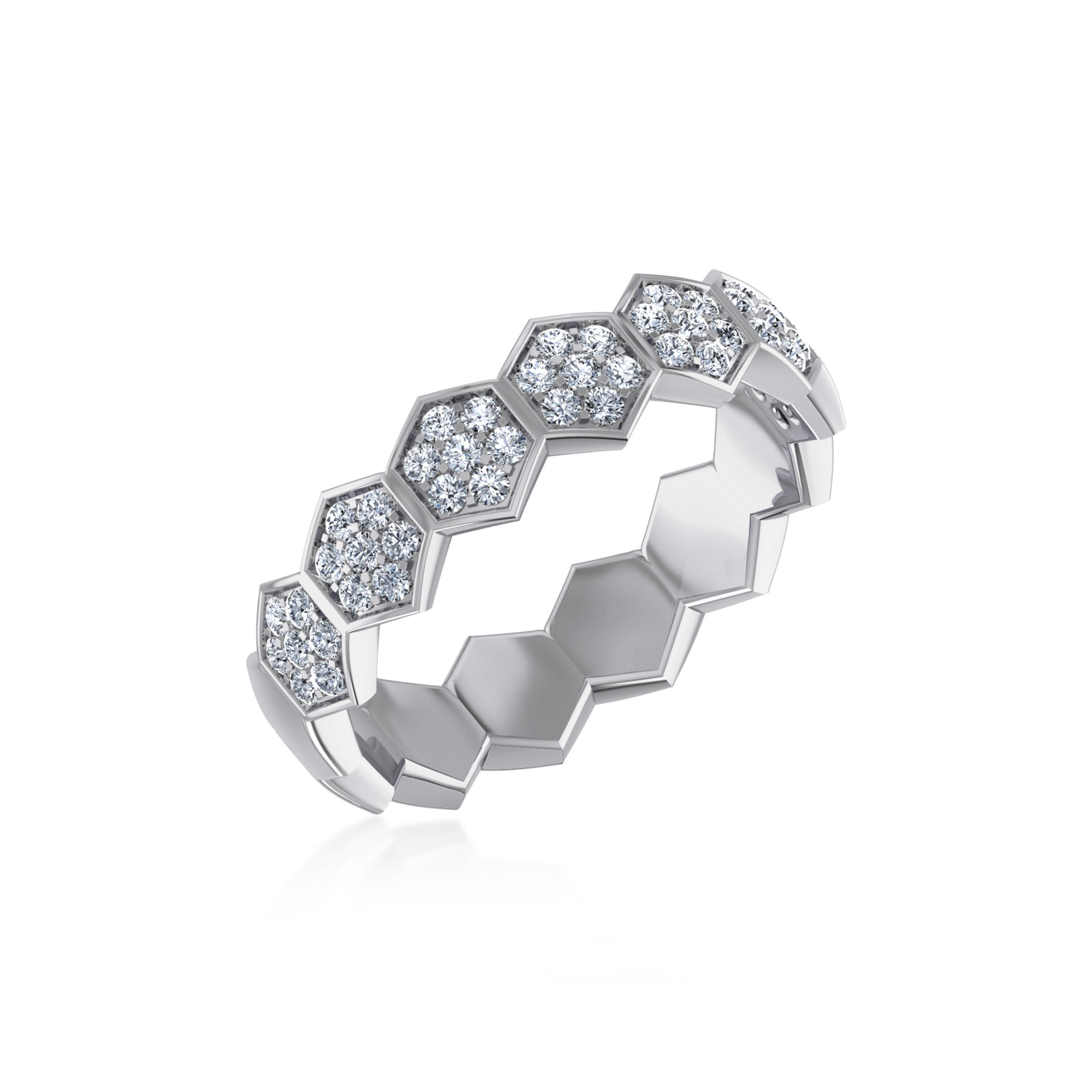 Woven Lab-Grown Diamond Eternity Band 8
