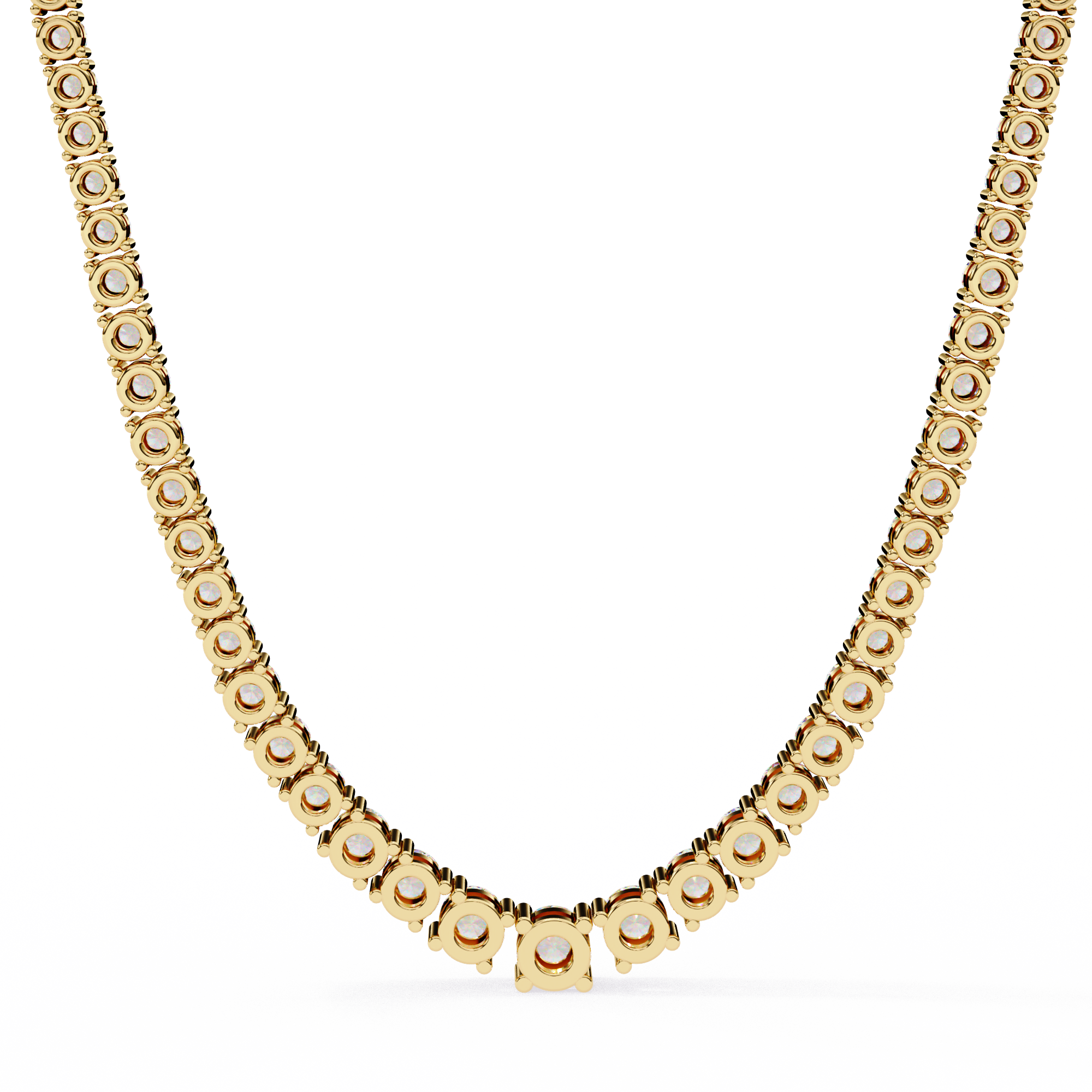 Taper Lab Grown Round Diamond Tennis Chain (18 inch)
