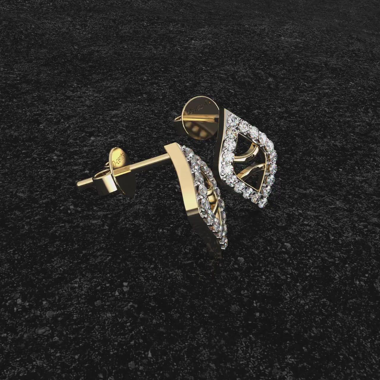 Rory Round Diamond Stud Earrings