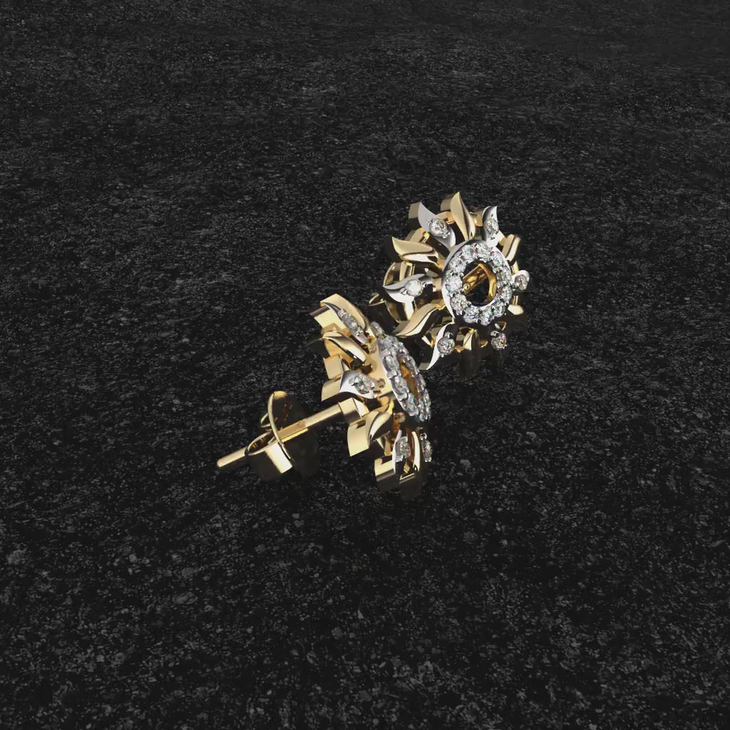 Moonlit Blossoms Diamond earrings