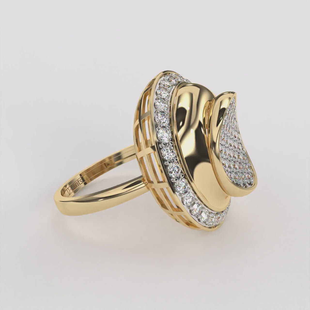 Golden Glow Diamond Ring