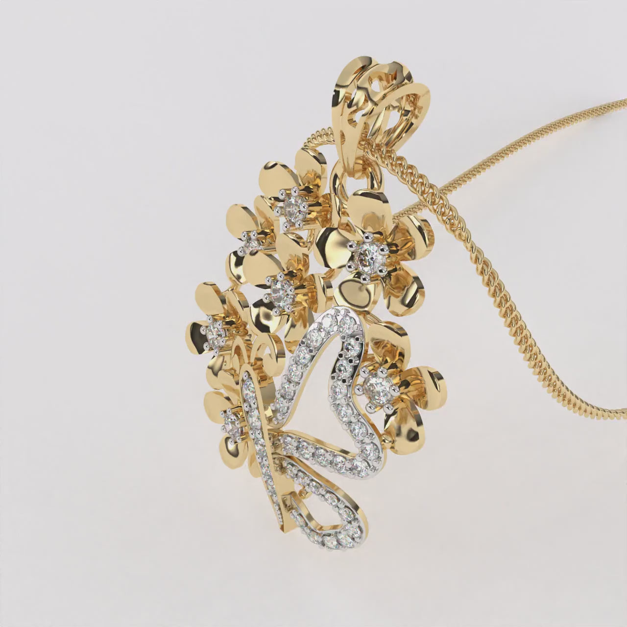 Infinity Spark Diamond Pendant