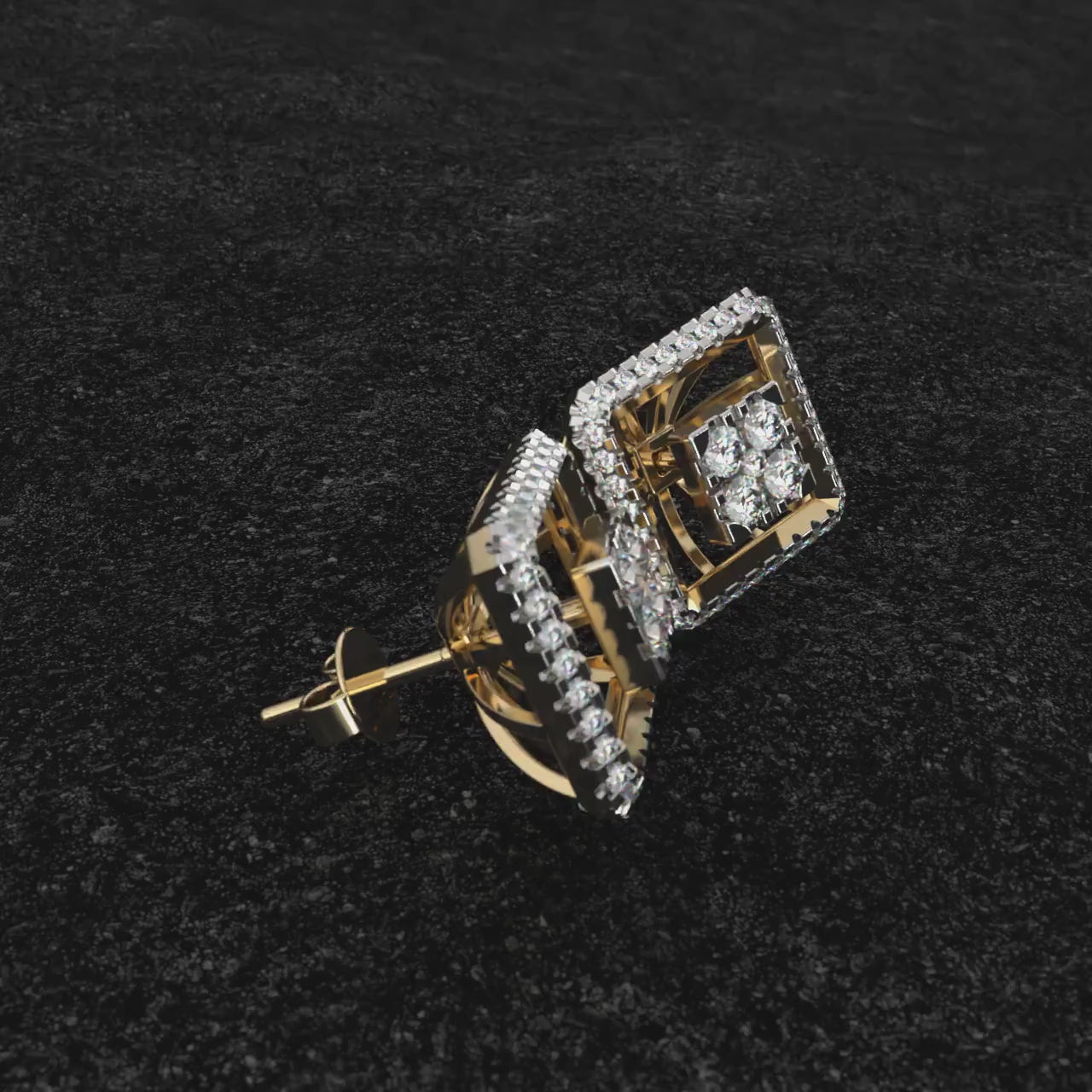 Dazzling Spheres Diamond Earrings