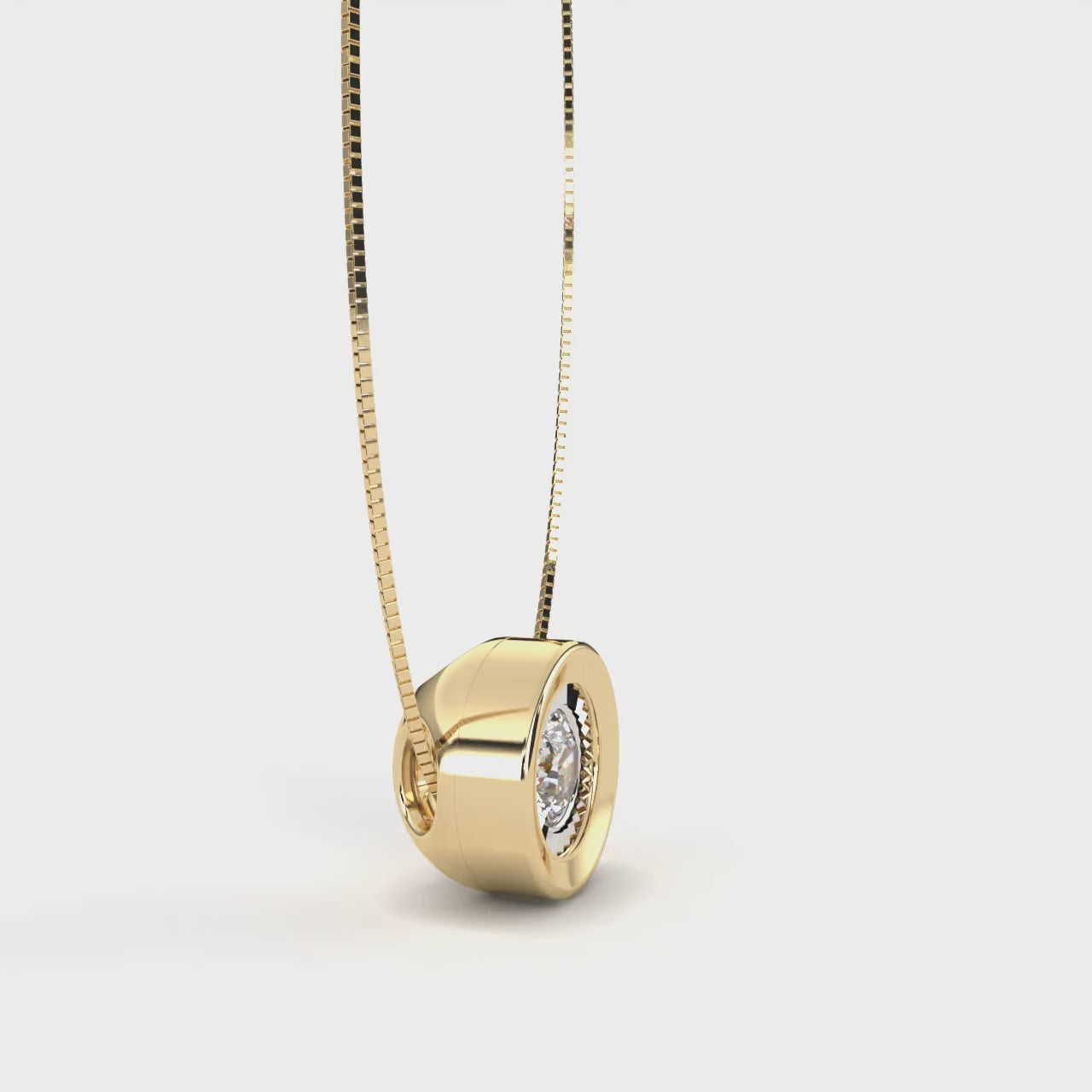 Classic Round cut Diamond Solitaire Pendant