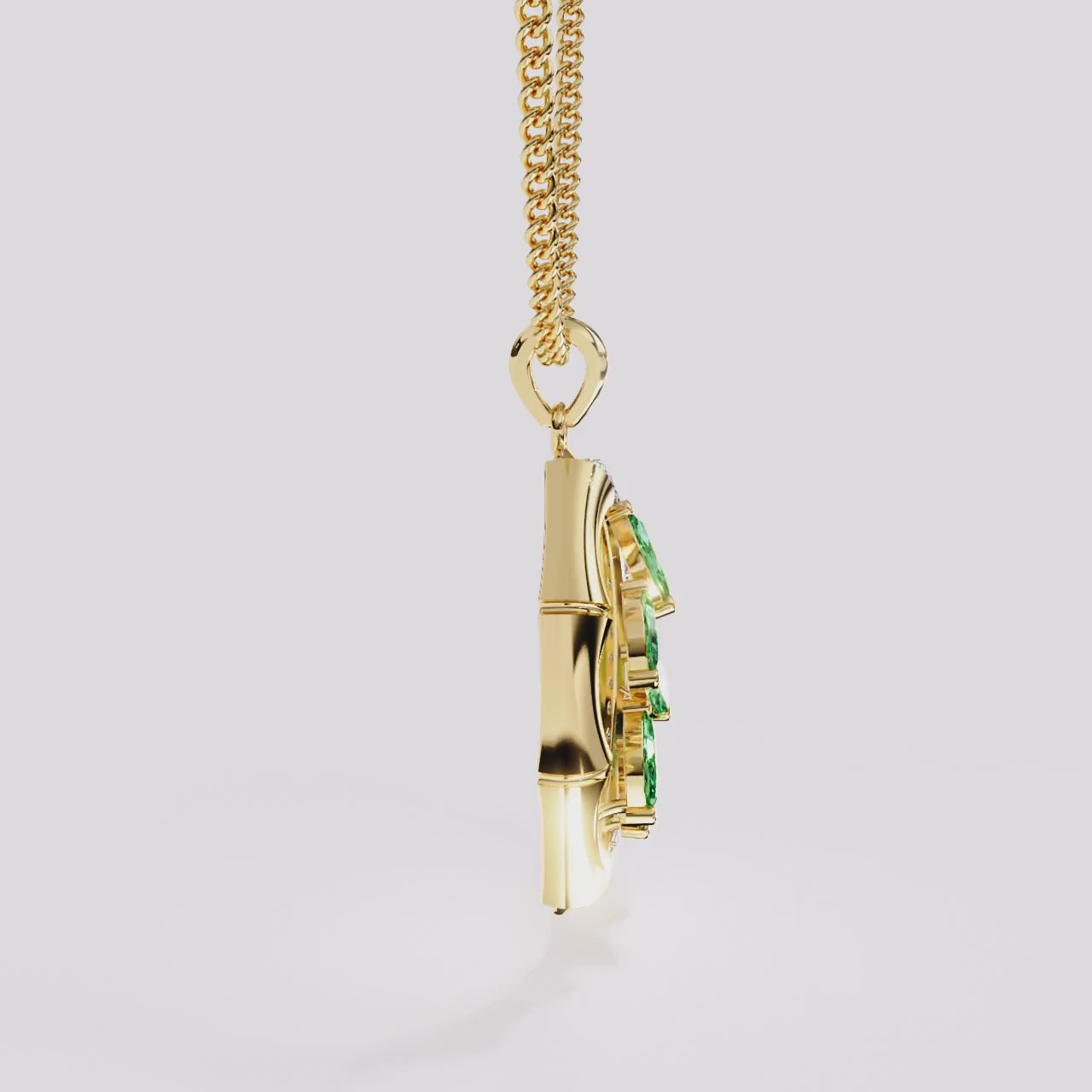 Moss Dew Diamond Pendant