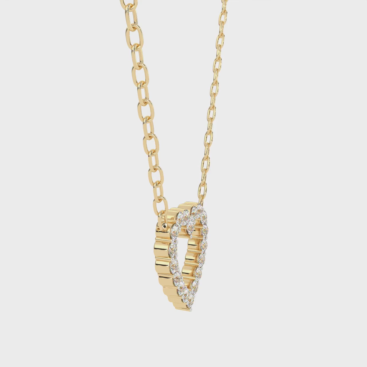 Endless Heart Diamond Necklace