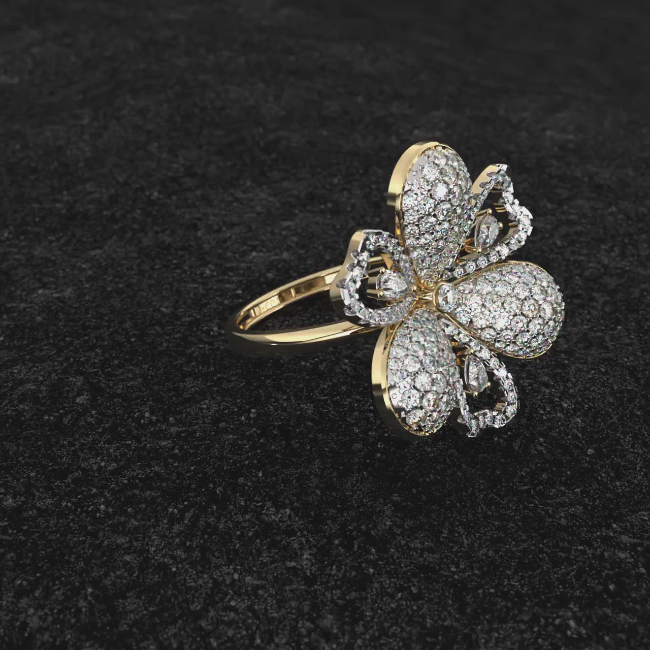 Dazzler Floral Diamond Ring