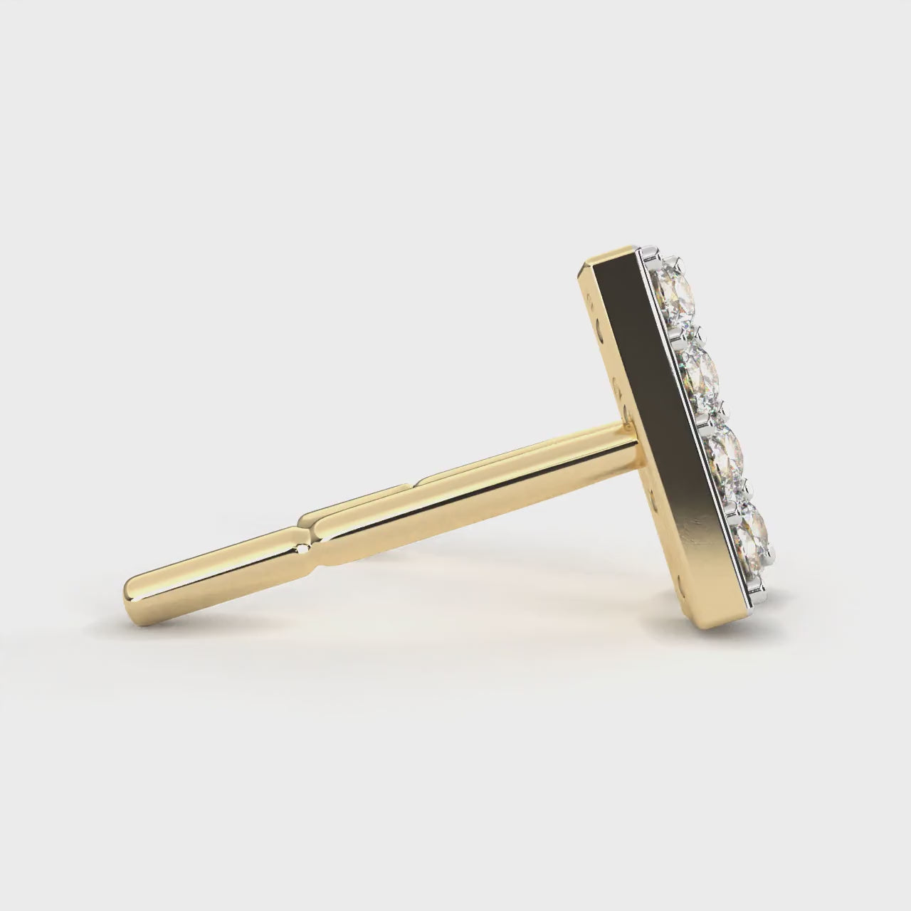 Echo Line Diamond Earrings