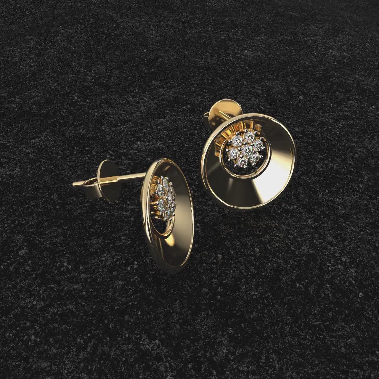 Dazzle Diamond Stud Earrings