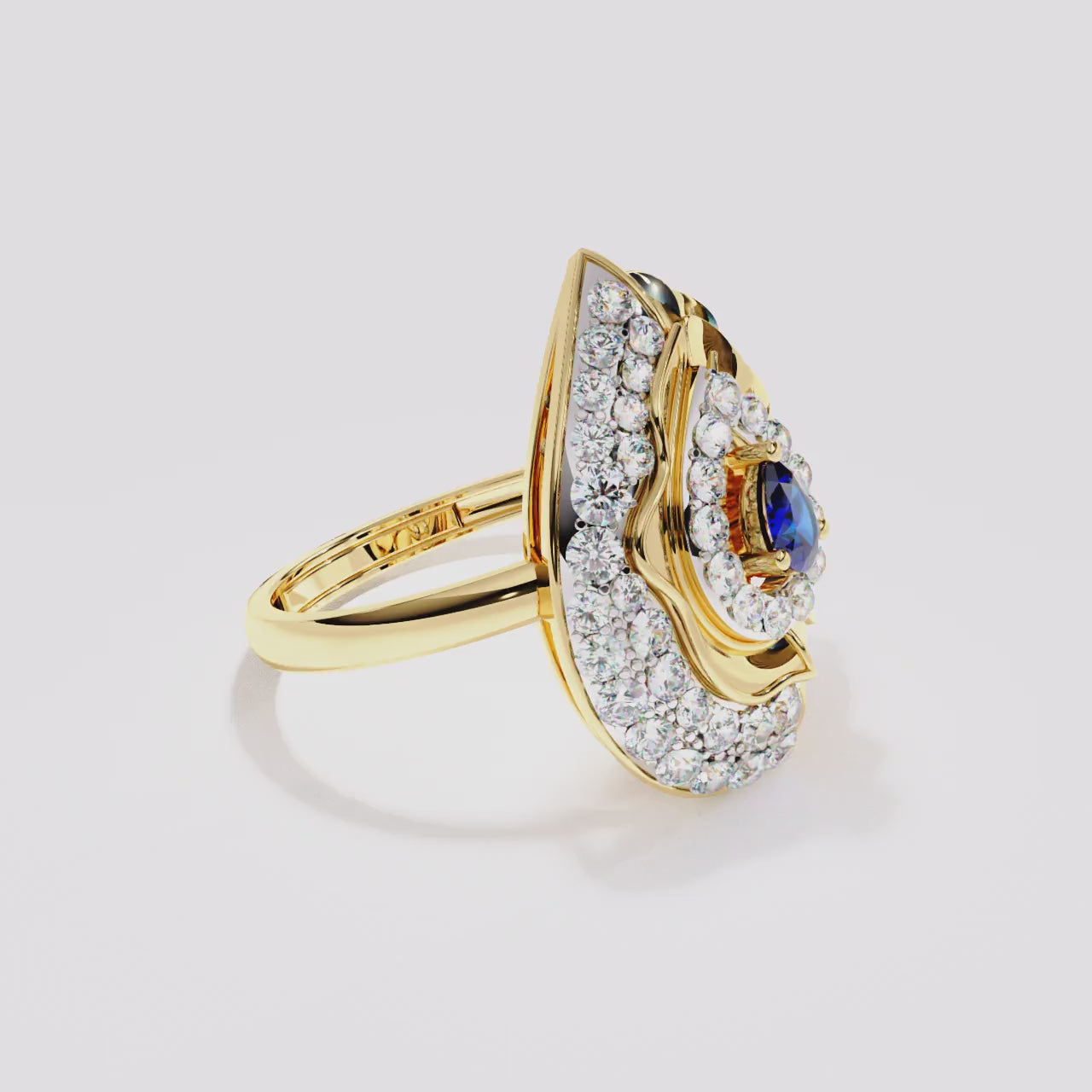 Pear Grace Diamond Ring