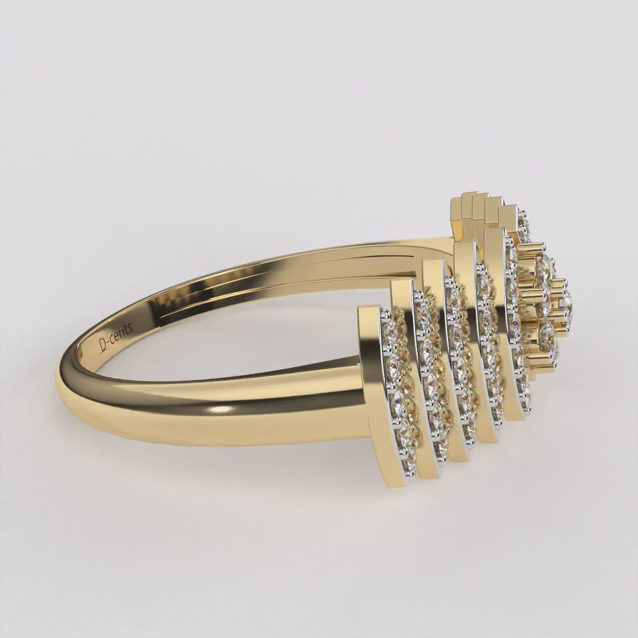Diamond Cascade Ring