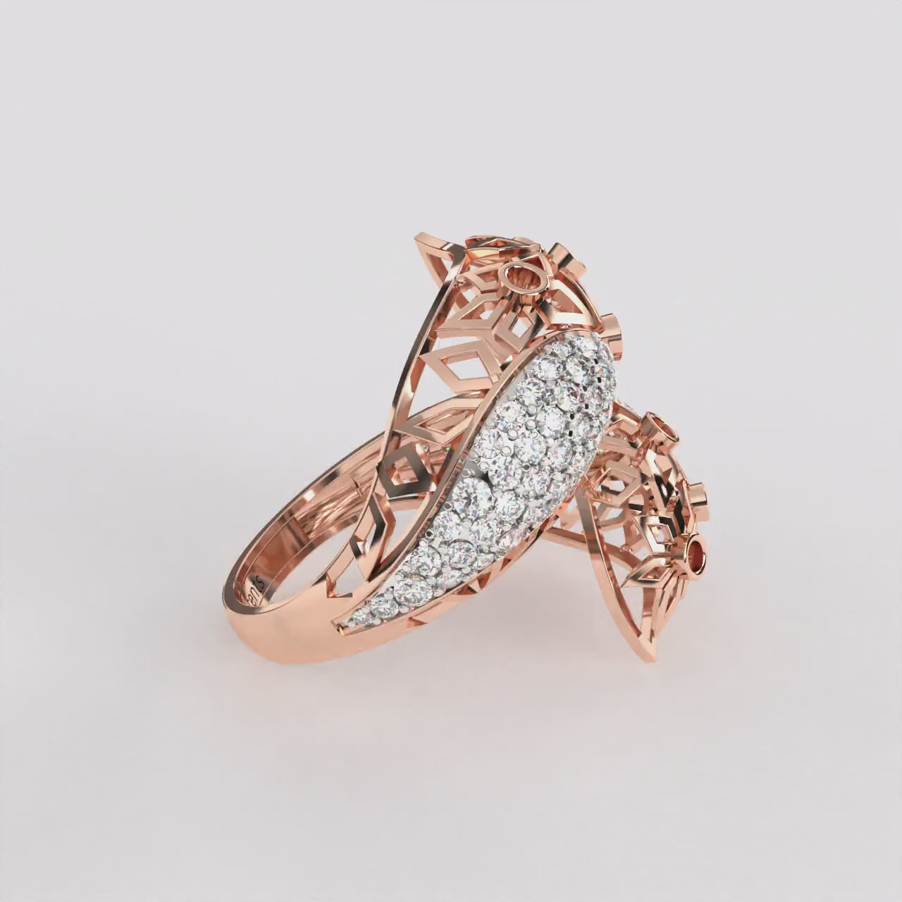 Twining bond Diamond Ring