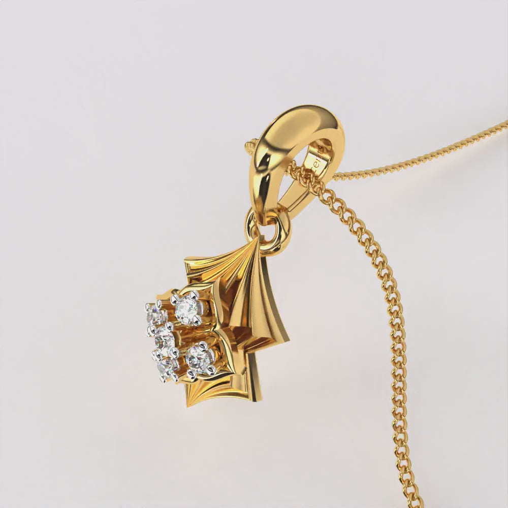 Eternal Flame Diamond Pendant