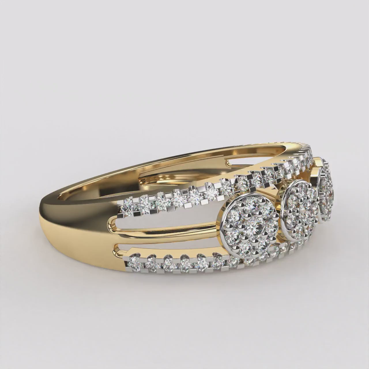 Opulent Orchid Diamond Ring