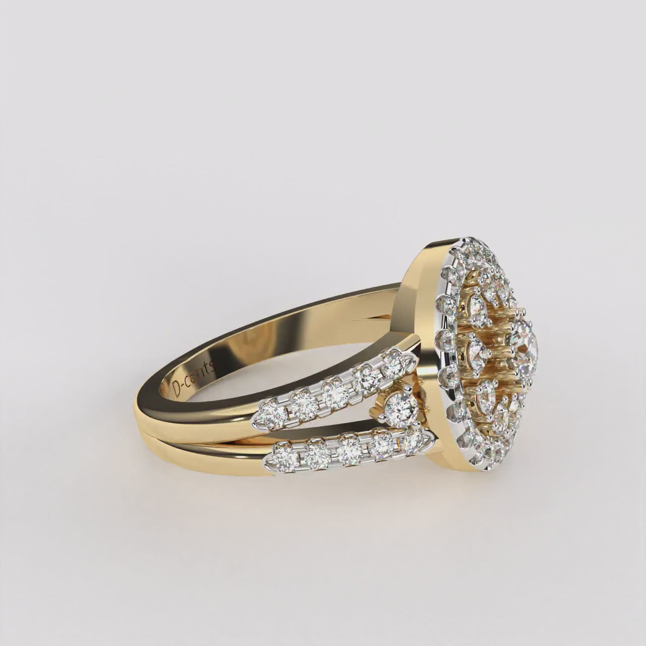 Twinkling Circle Diamond Ring