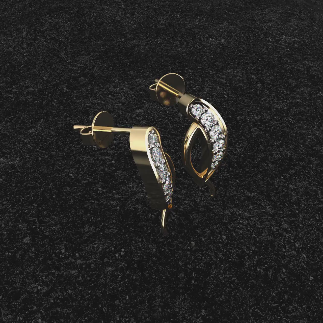 Finley Round Diamond earrings