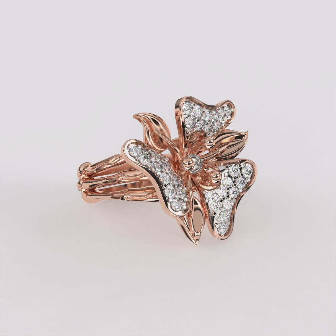 Gorgeous petal Diamond Ring