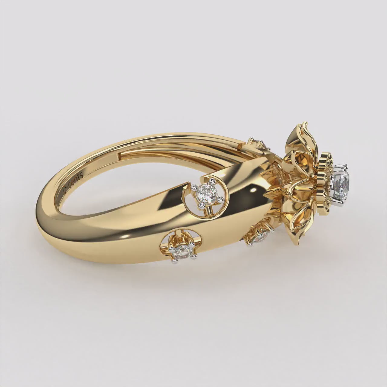 The Glorious Floral Diamond Ring