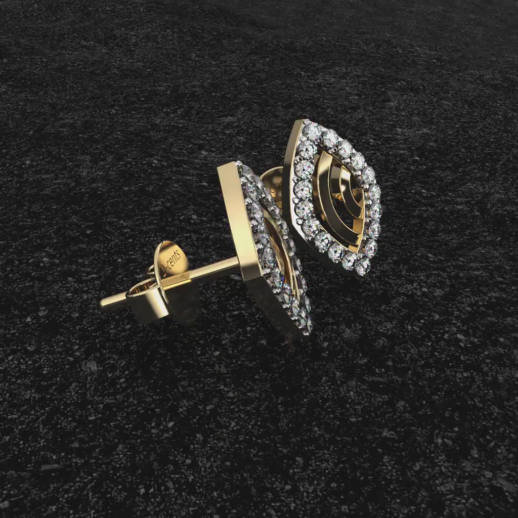 Linea Luxe Diamond Stud Earrings