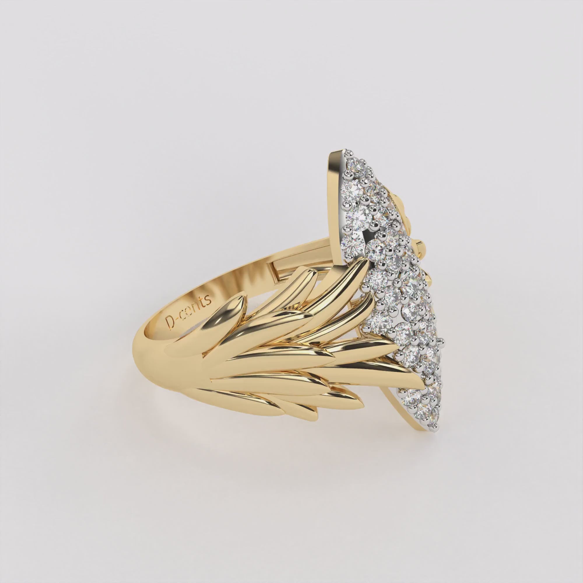 Shooting Marquise Diamond Ring