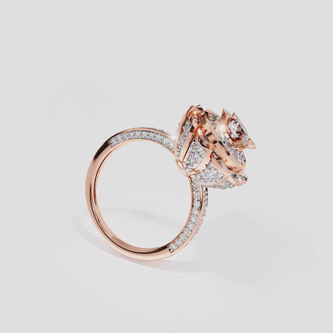 Settled Bloom Diamond Ring