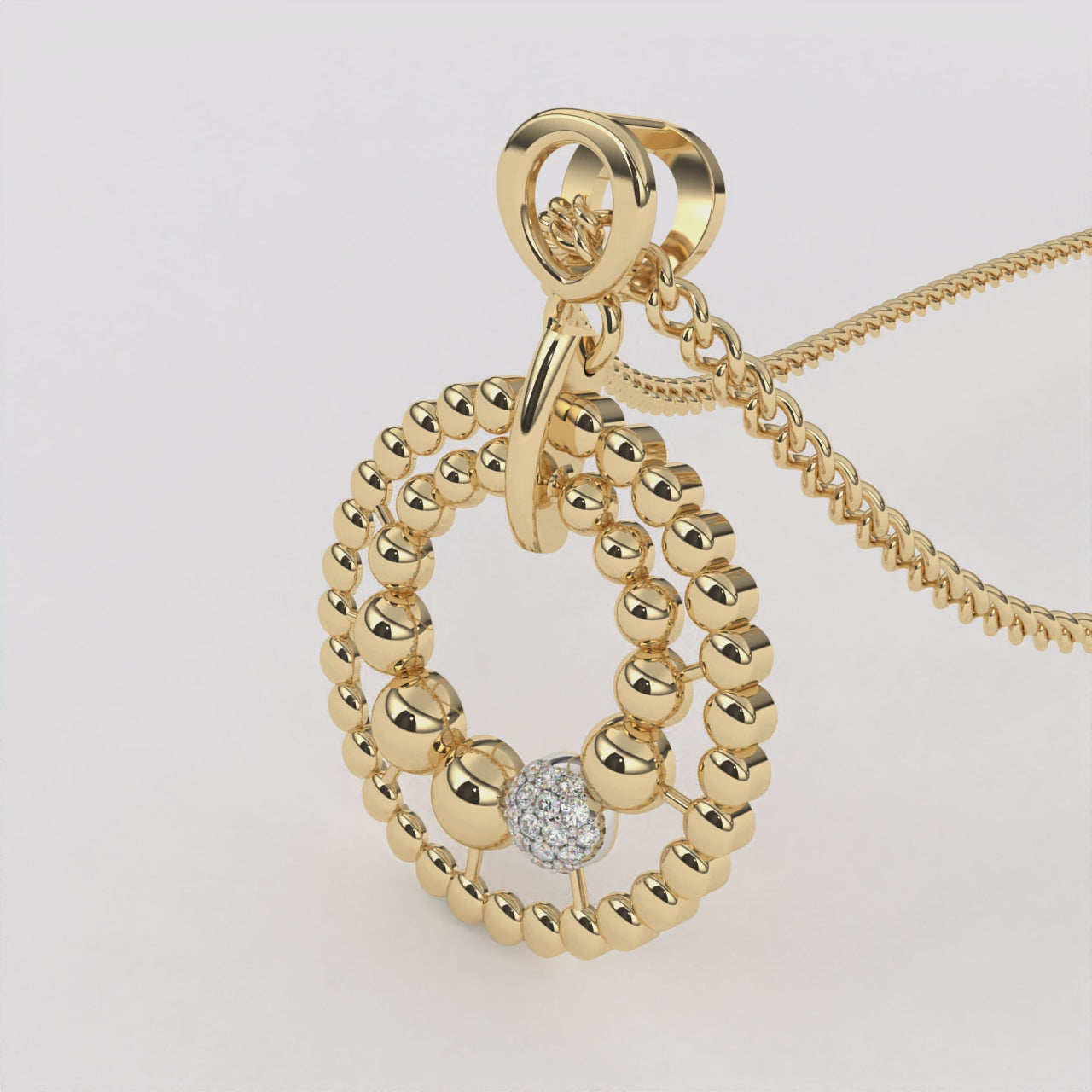 Timeless Arc Diamond Pendant