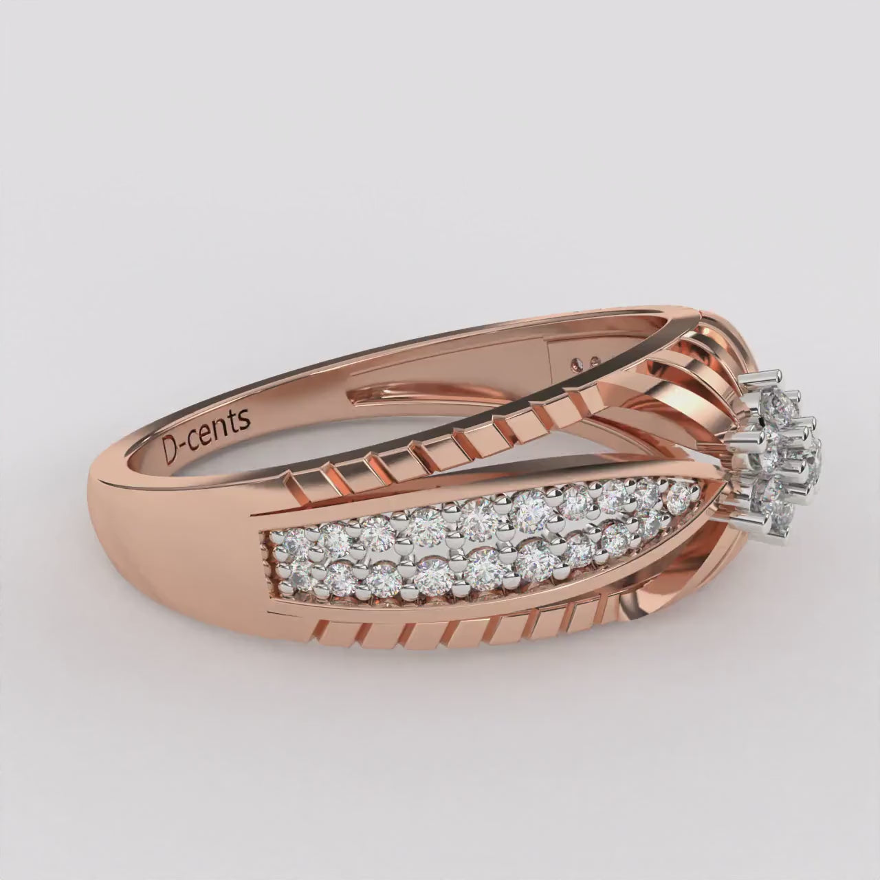 Cluster Plate Diamond Ring