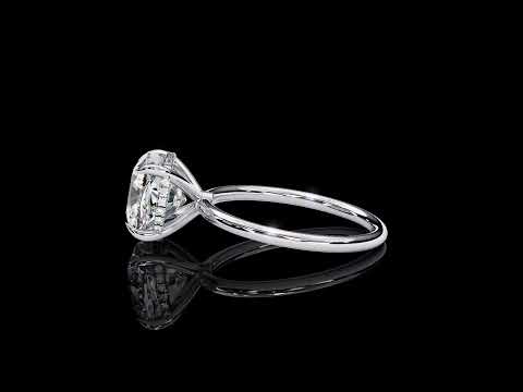 Cushion Solitaire Lab Grown Diamond Ring