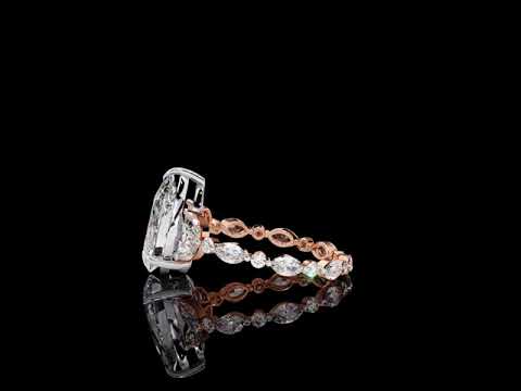 Alluring pear Lab Grown Diamond Ring