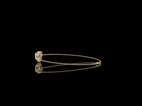 Heart Halo Diamond Bracelet