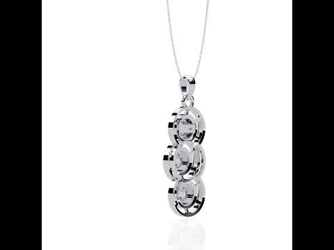 Triple Round Diamond pendant
