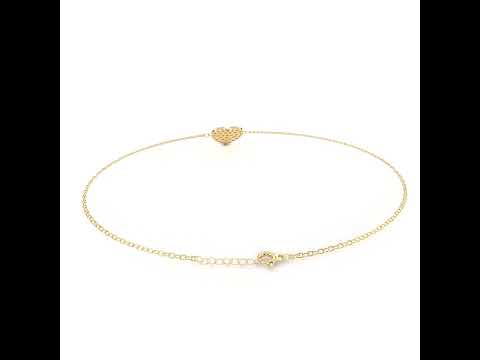 Cluster Heart Diamond Bracelet