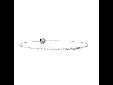 Round Bezel Diamond Bracelet