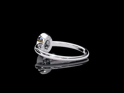 65 Cents Oval Diamond Ring