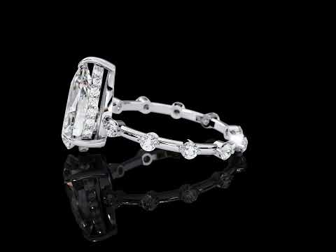 3 Carats Pear Shape Solitaire Ring