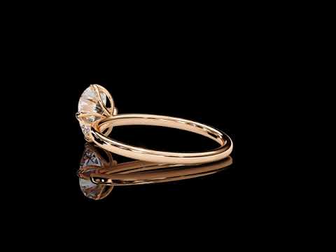 75 cent Pear Diamond Ring