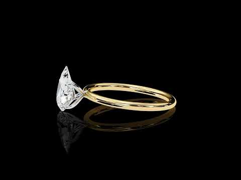 Classic Pear Lab Grown Diamond Ring