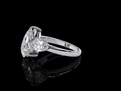 Triad Solitaire Lab Grown Diamond Ring