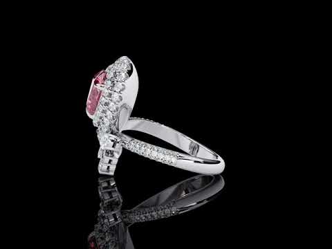 Treasured Pink Heart Diamond Ring