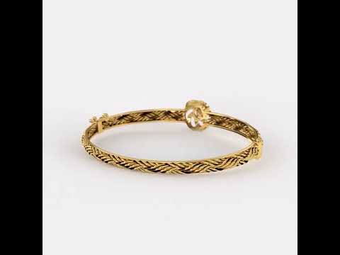 Floral Crystal Diamond  Bracelet