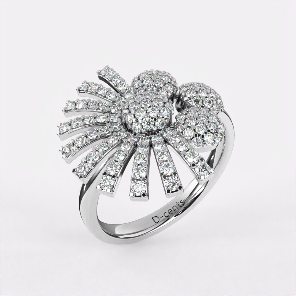 Magnificent Sparkling Diamond Ring