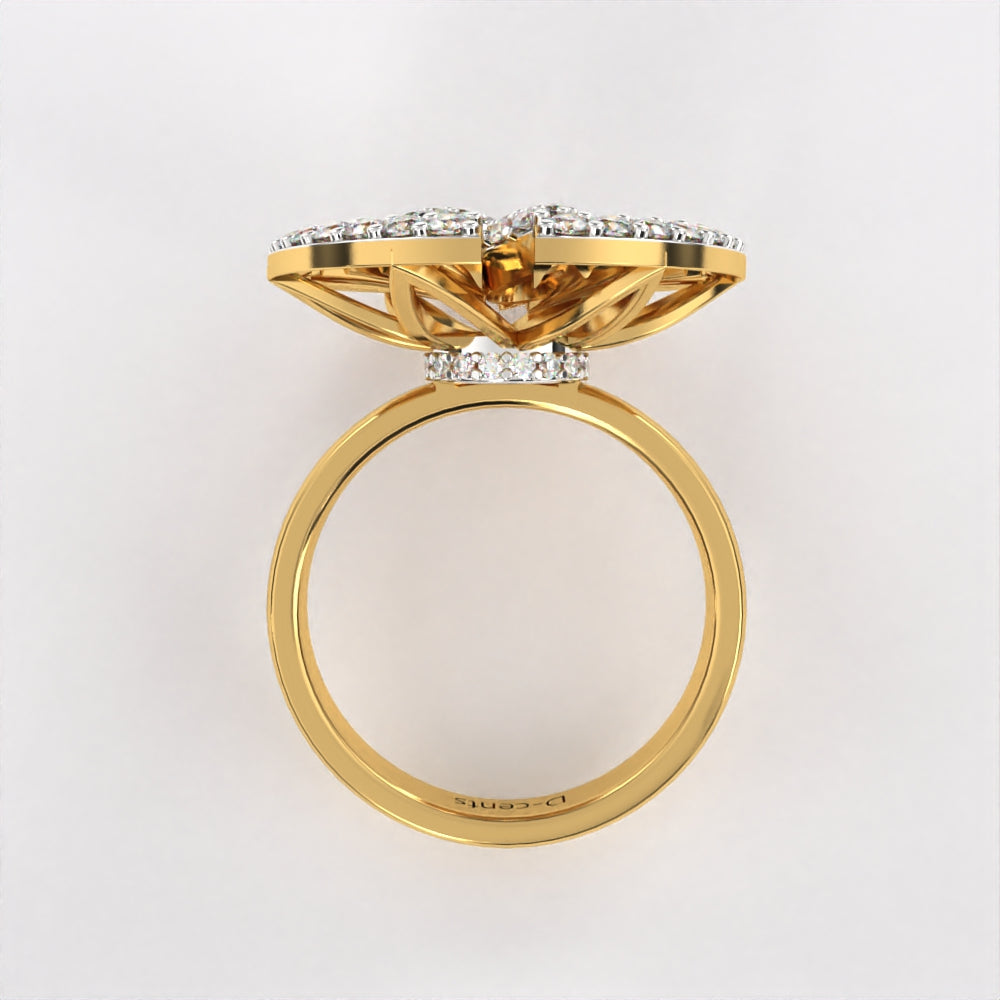 Entwined Diamond Ring