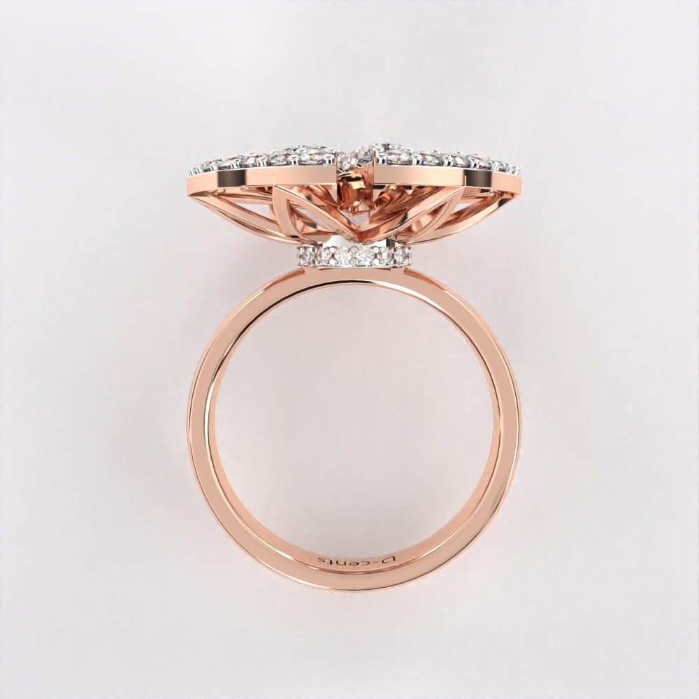 Entwined Diamond Ring