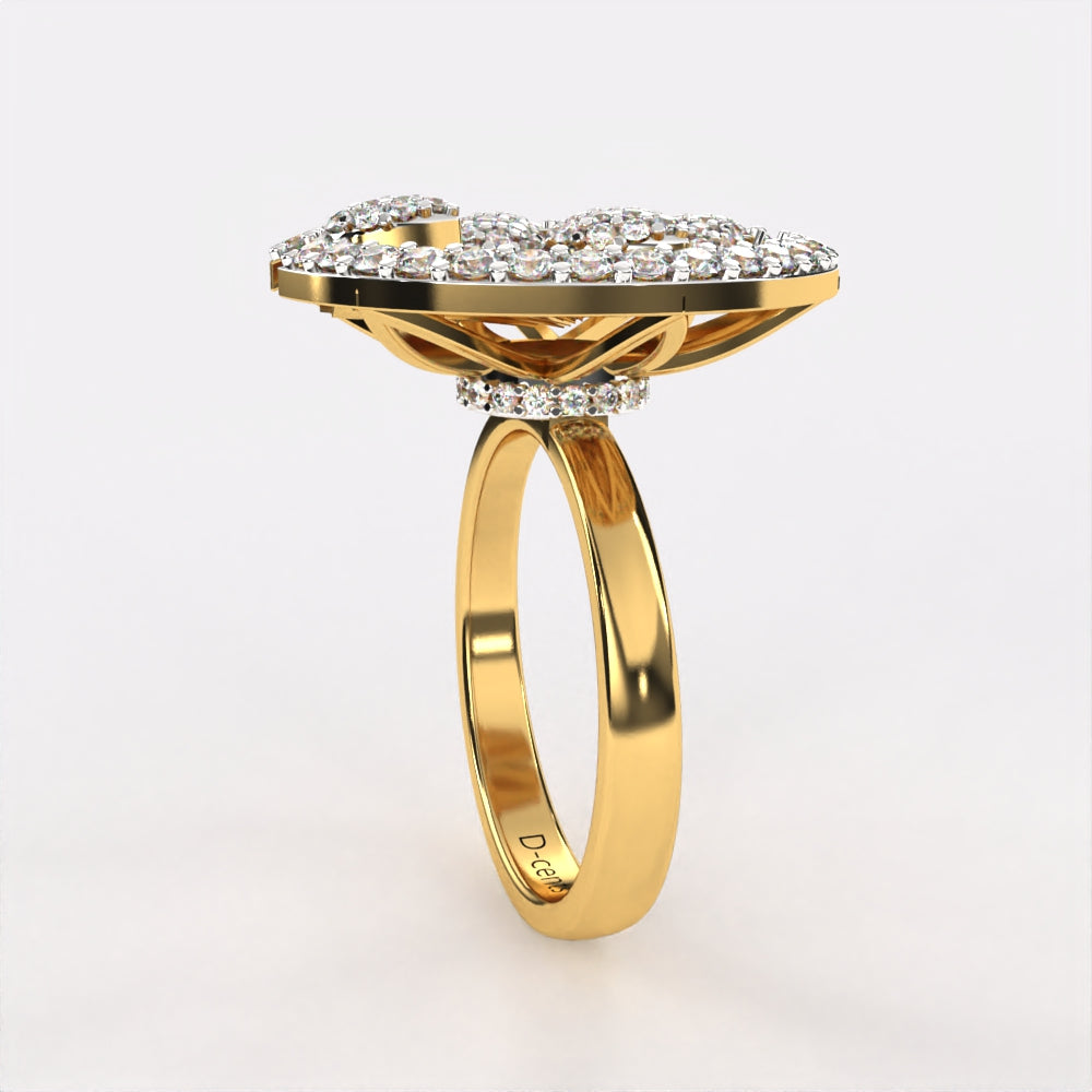 Entwined Diamond Ring